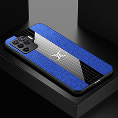 Ultra-thin Silicone Gel Soft Case Cover X01L for Oppo Reno5 Lite Blue