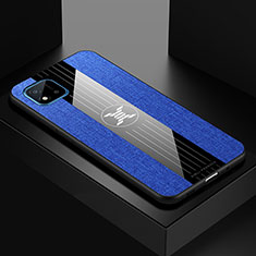 Ultra-thin Silicone Gel Soft Case Cover X01L for Realme C20 Blue