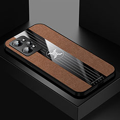 Ultra-thin Silicone Gel Soft Case Cover X01L for Realme GT2 5G Brown