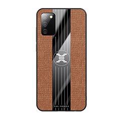 Ultra-thin Silicone Gel Soft Case Cover X01L for Samsung Galaxy A03s Brown
