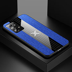Ultra-thin Silicone Gel Soft Case Cover X01L for Samsung Galaxy A52 4G Blue