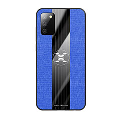 Ultra-thin Silicone Gel Soft Case Cover X01L for Samsung Galaxy M02s Blue