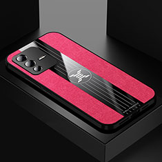 Ultra-thin Silicone Gel Soft Case Cover X01L for Vivo V23 Pro 5G Red