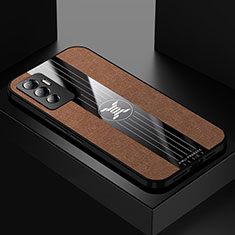 Ultra-thin Silicone Gel Soft Case Cover X01L for Vivo V23e 5G Brown