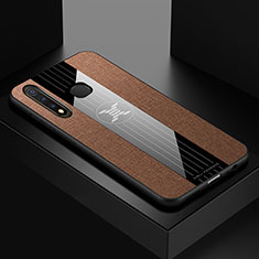 Ultra-thin Silicone Gel Soft Case Cover X01L for Vivo Y19 Brown