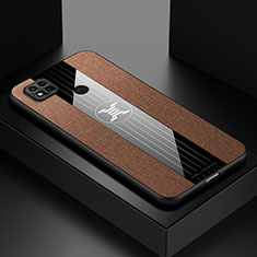 Ultra-thin Silicone Gel Soft Case Cover X01L for Xiaomi POCO C3 Brown