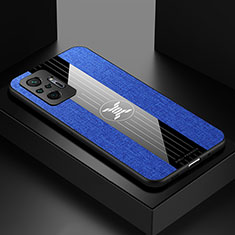 Ultra-thin Silicone Gel Soft Case Cover X01L for Xiaomi Redmi Note 10 Pro 4G Blue