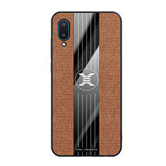 Ultra-thin Silicone Gel Soft Case Cover X02L for Samsung Galaxy A02 Brown