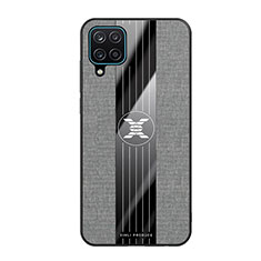 Ultra-thin Silicone Gel Soft Case Cover X02L for Samsung Galaxy A12 5G Gray