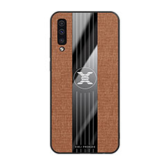 Ultra-thin Silicone Gel Soft Case Cover X02L for Samsung Galaxy A30S Brown