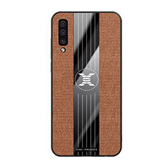 Ultra-thin Silicone Gel Soft Case Cover X02L for Samsung Galaxy A50S Brown