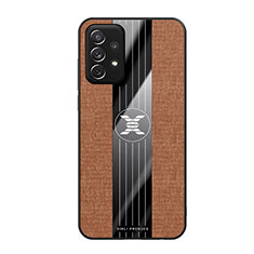 Ultra-thin Silicone Gel Soft Case Cover X02L for Samsung Galaxy A72 5G Brown