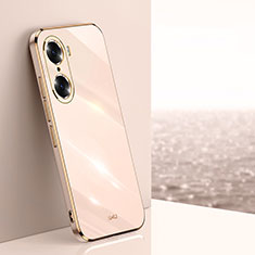 Ultra-thin Silicone Gel Soft Case Cover XL1 for Huawei Honor 60 Pro 5G Rose Gold