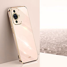 Ultra-thin Silicone Gel Soft Case Cover XL1 for Huawei Nova 11 Ultra Rose Gold