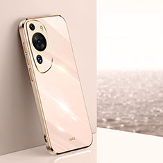 Ultra-thin Silicone Gel Soft Case Cover XL1 for Huawei P60 Art Rose Gold