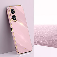 Ultra-thin Silicone Gel Soft Case Cover XL1 for Oppo A1 Pro 5G Pink