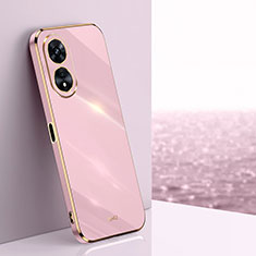 Ultra-thin Silicone Gel Soft Case Cover XL1 for Oppo A1x 5G Pink