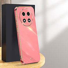 Ultra-thin Silicone Gel Soft Case Cover XL1 for Oppo A2 Pro 5G Hot Pink