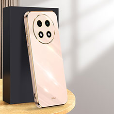 Ultra-thin Silicone Gel Soft Case Cover XL1 for Oppo A2 Pro 5G Rose Gold