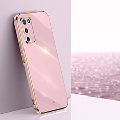 Ultra-thin Silicone Gel Soft Case Cover XL1 for Oppo A55 5G Pink