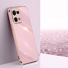 Ultra-thin Silicone Gel Soft Case Cover XL1 for Oppo F21 Pro 4G Pink