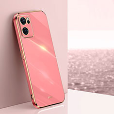 Ultra-thin Silicone Gel Soft Case Cover XL1 for Oppo Find X5 Lite 5G Hot Pink