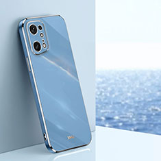 Ultra-thin Silicone Gel Soft Case Cover XL1 for Oppo Find X5 Pro 5G Blue