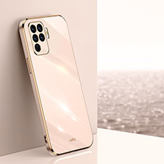 Ultra-thin Silicone Gel Soft Case Cover XL1 for Oppo Reno5 F Gold