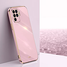 Ultra-thin Silicone Gel Soft Case Cover XL1 for Oppo Reno5 F Pink