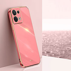 Ultra-thin Silicone Gel Soft Case Cover XL1 for Oppo Reno9 Pro 5G Hot Pink