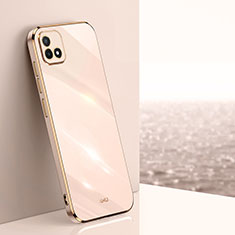 Ultra-thin Silicone Gel Soft Case Cover XL1 for Realme C20A Rose Gold