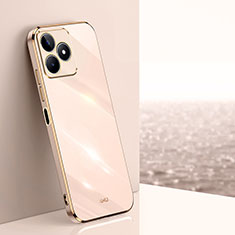 Ultra-thin Silicone Gel Soft Case Cover XL1 for Realme C51 Rose Gold