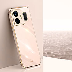 Ultra-thin Silicone Gel Soft Case Cover XL1 for Realme GT5 5G Rose Gold