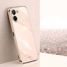 Ultra-thin Silicone Gel Soft Case Cover XL1 for Realme Q5x 5G Rose Gold