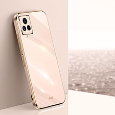 Ultra-thin Silicone Gel Soft Case Cover XL1 for Vivo iQOO 7 5G Gold