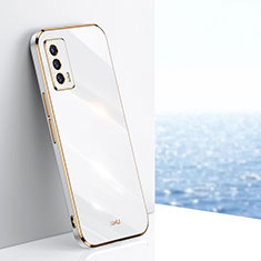 Ultra-thin Silicone Gel Soft Case Cover XL1 for Vivo iQOO 7 India 5G White