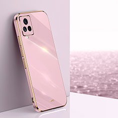 Ultra-thin Silicone Gel Soft Case Cover XL1 for Vivo iQOO 7 Legend 5G Pink