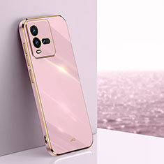 Ultra-thin Silicone Gel Soft Case Cover XL1 for Vivo iQOO 9T 5G Pink