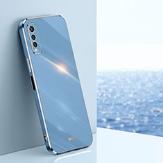 Ultra-thin Silicone Gel Soft Case Cover XL1 for Vivo iQOO U1 Blue