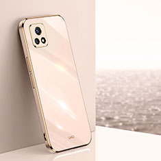 Ultra-thin Silicone Gel Soft Case Cover XL1 for Vivo iQOO U3 5G Gold