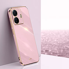 Ultra-thin Silicone Gel Soft Case Cover XL1 for Vivo iQOO Z6 Pro 5G Pink