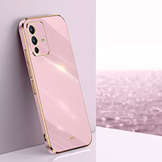Ultra-thin Silicone Gel Soft Case Cover XL1 for Vivo V23 Pro 5G Pink