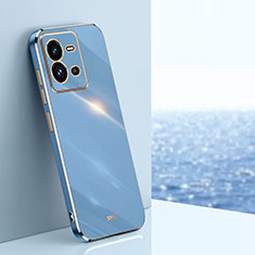 Ultra-thin Silicone Gel Soft Case Cover XL1 for Vivo V25 5G Blue
