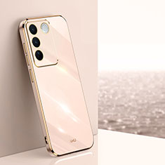 Ultra-thin Silicone Gel Soft Case Cover XL1 for Vivo V27e 5G Gold