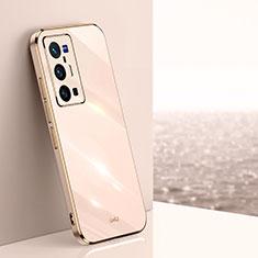 Ultra-thin Silicone Gel Soft Case Cover XL1 for Vivo X70 Pro+ Plus 5G Gold