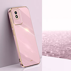 Ultra-thin Silicone Gel Soft Case Cover XL1 for Vivo Y02 Pink