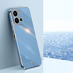 Ultra-thin Silicone Gel Soft Case Cover XL1 for Vivo Y35 4G Blue