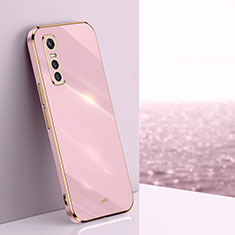 Ultra-thin Silicone Gel Soft Case Cover XL1 for Vivo Y73s 5G Pink