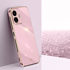 Ultra-thin Silicone Gel Soft Case Cover XL1 for Vivo Y77 5G Pink