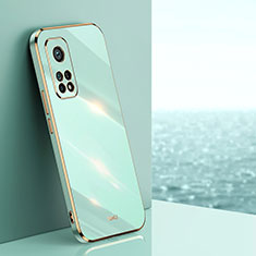 Ultra-thin Silicone Gel Soft Case Cover XL1 for Xiaomi Mi 10T 5G Green